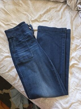 High-Rise Dark Blue Women's Jeans